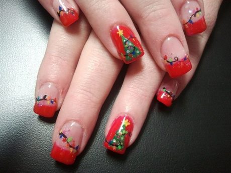 christmas-tree-nail-designs-99_11 Modele de unghii de pom de Crăciun