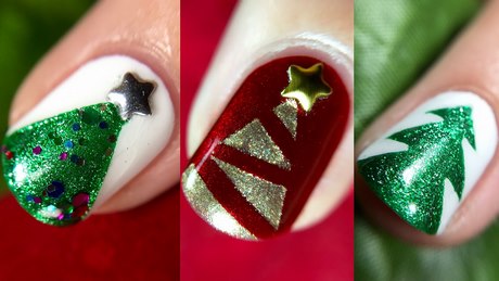 christmas-tree-nail-designs-99_8 Modele de unghii de pom de Crăciun