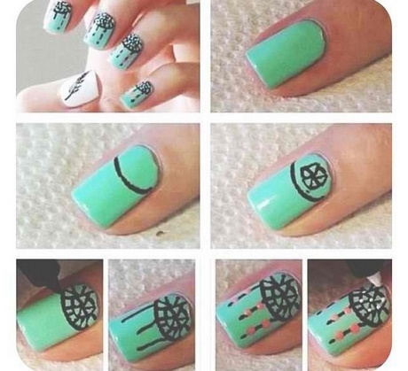 cute-nail-art-for-beginners-62_12 Cute nail art pentru incepatori