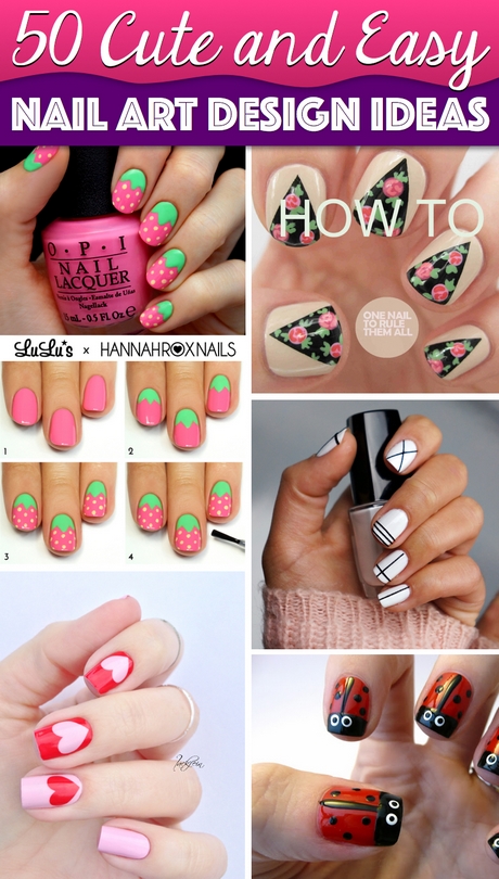 cute-simple-nail-designs-to-do-at-home-31_8 Drăguț modele simple de unghii de făcut acasă