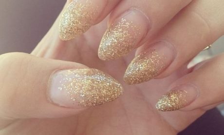 gold-glitter-christmas-nails-61_14 Aur sclipici Crăciun cuie