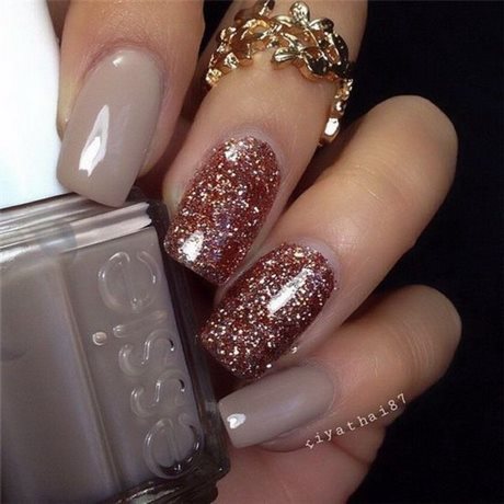 gold-glitter-christmas-nails-61_15 Aur sclipici Crăciun cuie