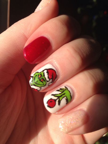 grinch-christmas-nails-93_6 Grinch cuie de Crăciun