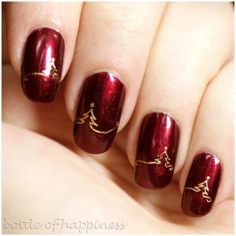 nail-art-for-christmas-and-new-year-77_14 Nail art pentru Crăciun și Anul Nou