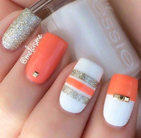 orange-and-white-nail-designs-50_17 Modele de unghii portocalii și albe