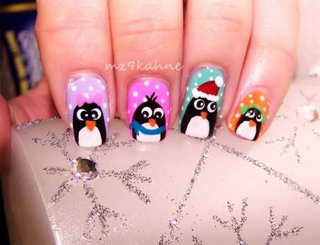 penguin-christmas-nails-50_3 Penguin Crăciun cuie