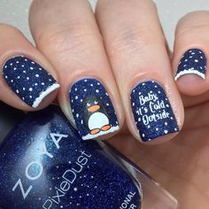 penguin-christmas-nails-50_6 Penguin Crăciun cuie