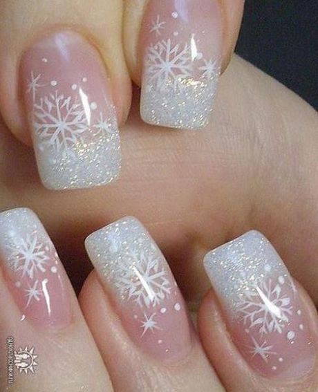 pretty-christmas-acrylic-nails-10_12 Destul de Crăciun unghii acrilice