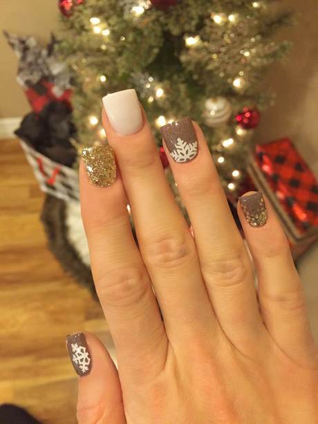 pretty-christmas-acrylic-nails-10_7 Destul de Crăciun unghii acrilice