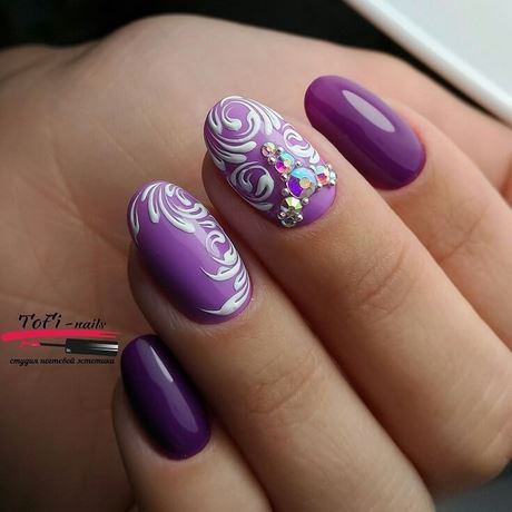 purple-short-nails-32_16 Violet unghii scurte