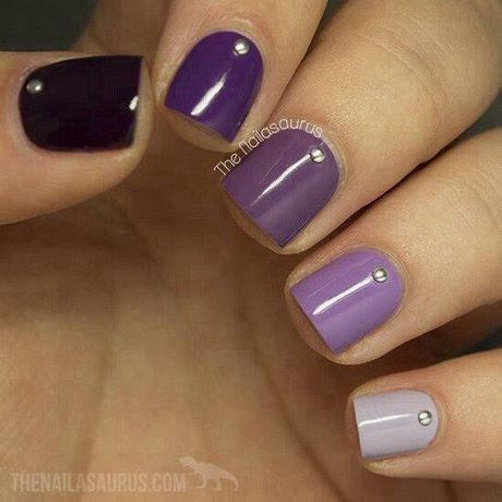 purple-short-nails-32_6 Violet unghii scurte