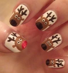 reindeer-nail-art-55 Arta unghiilor de ren