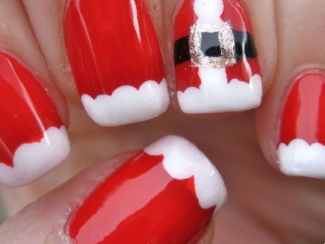 santa-nail-design-47_14 Design de unghii Santa