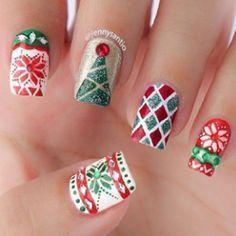 unique-christmas-nail-art-11_6 Unic de Crăciun nail art