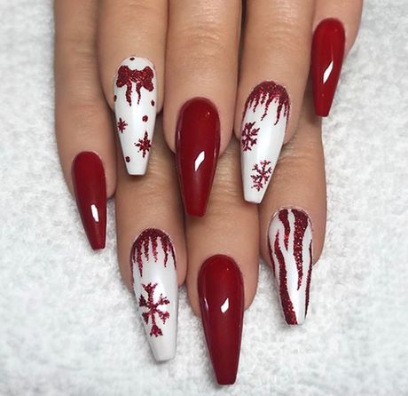 white-xmas-nails-28_6 Alb cuie de Crăciun