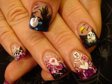 acrylic-nail-designs-for-halloween-16_13 Modele de unghii acrilice pentru halloween