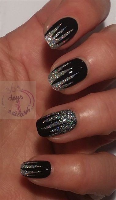 all-black-nail-designs-20_10 Toate modelele de unghii negre