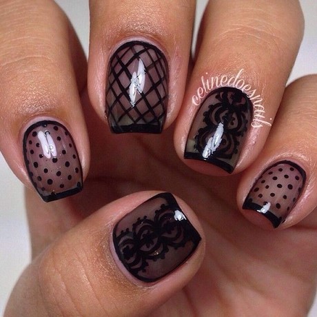 black-and-clear-nail-designs-16_11 Modele de unghii negre și clare