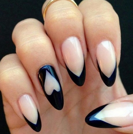 black-and-clear-nail-designs-16_6 Modele de unghii negre și clare