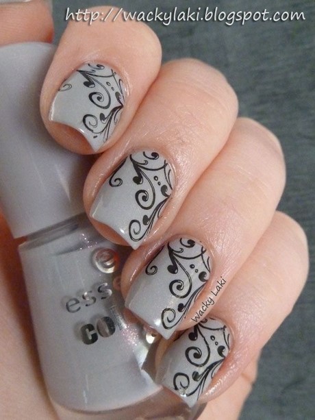 black-and-grey-nail-designs-03_5 Modele de unghii negre și gri