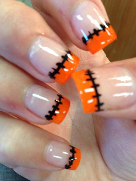 black-and-orange-halloween-nails-73_13 Unghii de halloween negru și portocaliu