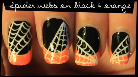 black-and-orange-halloween-nails-73_16 Unghii de halloween negru și portocaliu