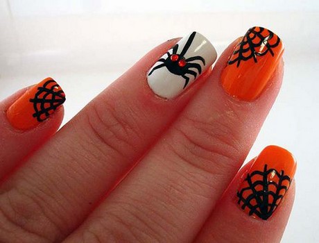 black-and-orange-halloween-nails-73_4 Unghii de halloween negru și portocaliu