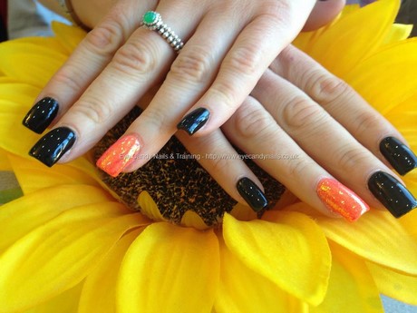 black-and-orange-nails-76_5 Unghii negre și portocalii