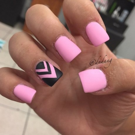 black-and-pink-nail-art-66_12 Negru și roz nail art