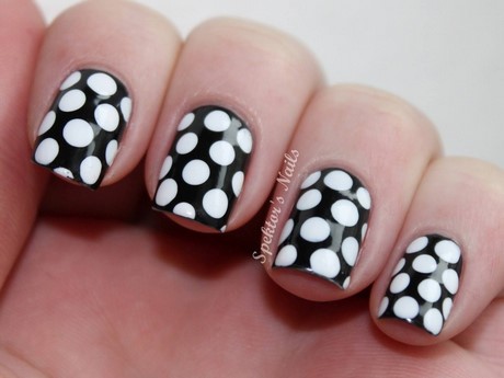 black-and-white-nail-art-easy-54_20 Alb-negru nail art ușor