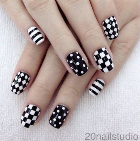 black-and-white-nails-37_17 Unghii alb-negru