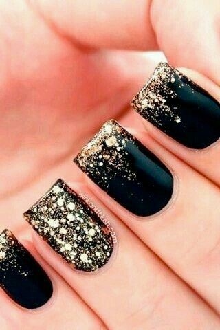 black-cute-nails-37 Negru unghii drăguț