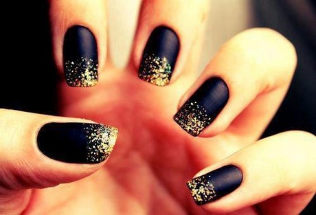 black-cute-nails-37_18 Negru unghii drăguț