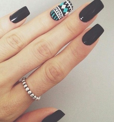 black-cute-nails-37_3 Negru unghii drăguț