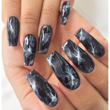 black-fingernail-designs-31_10 Modele de unghii negre