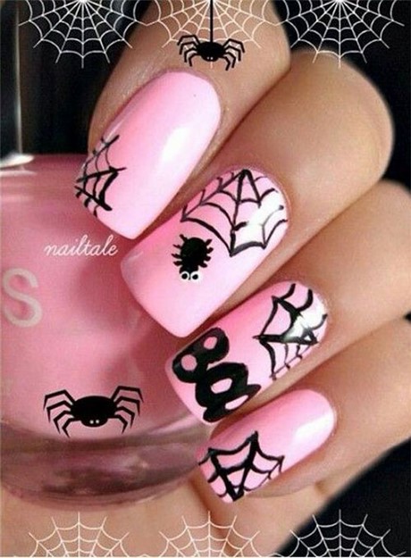 black-halloween-nails-81_20 Unghii negre de halloween