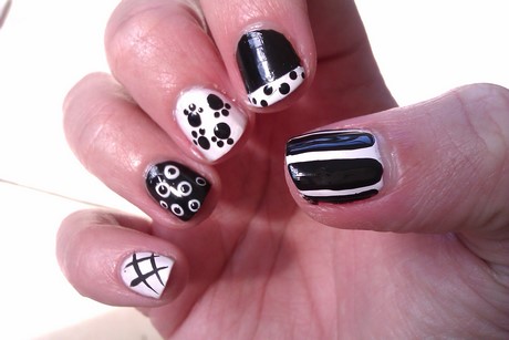 black-nail-designs-for-short-nails-07_9 Modele de unghii negre pentru unghii scurte