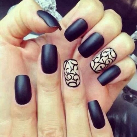 black-nails-nail-art-84_19 Unghii negre nail art