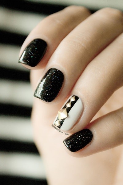 black-nails-nail-art-84_3 Unghii negre nail art