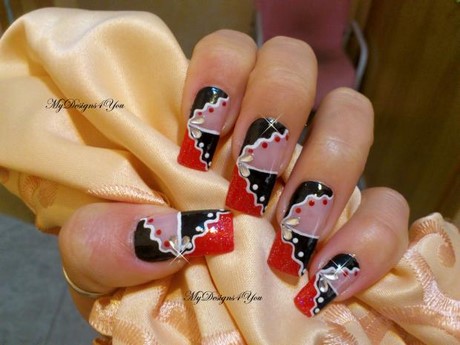 black-white-and-red-nail-designs-49_13 Modele de unghii alb-negru și roșu