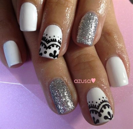 black-white-silver-nail-designs-16_11 Negru alb argintiu unghii modele