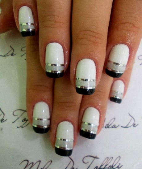 black-white-silver-nail-designs-16_2 Negru alb argintiu unghii modele