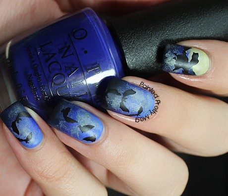 blue-halloween-nails-67_10 Albastru unghii de halloween