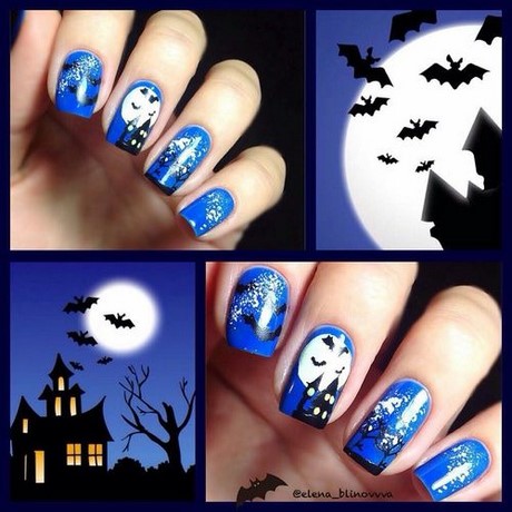blue-halloween-nails-67_12 Albastru unghii de halloween