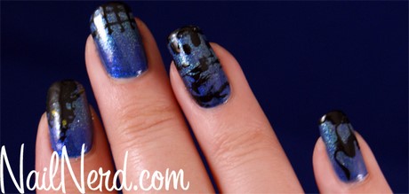 blue-halloween-nails-67_15 Albastru unghii de halloween