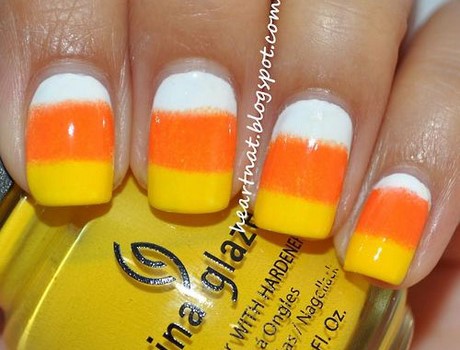 candy-corn-nail-art-18_15 Bomboane de porumb nail art