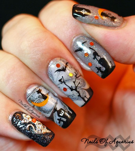 cat-halloween-nails-68_5 Cat unghii de halloween