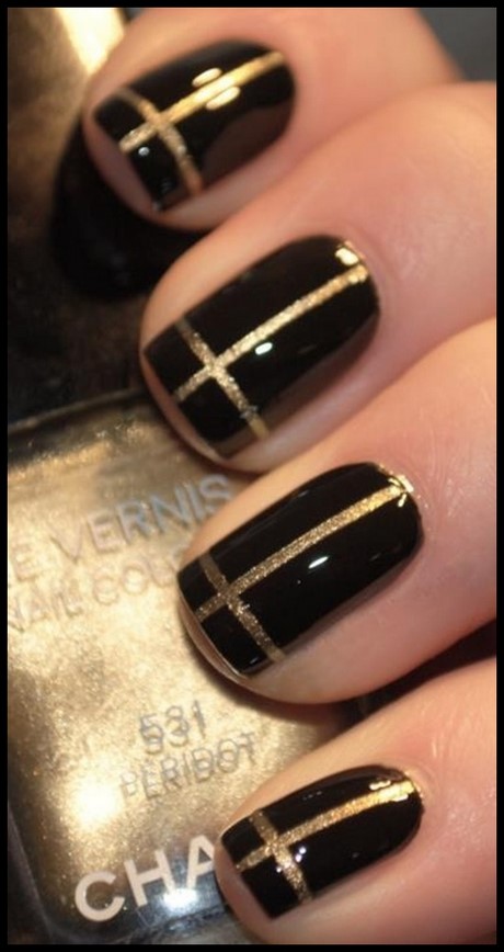 cool-black-nail-designs-74_2 Modele Cool de unghii negre