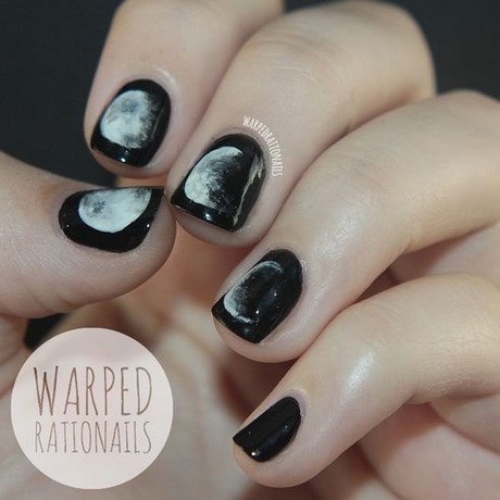 cool-black-nail-designs-74_4 Modele Cool de unghii negre