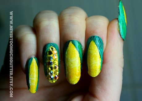 corn-nail-art-70_18 Porumb nail art